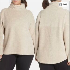 Zella Cream Cowl Neck Sweater